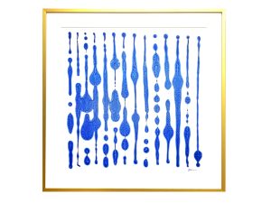 “Decalcomania 165″, 17×17”, acrylic on polyester film