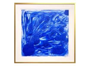 “Decalcomania 51″, 17×17”, acrylic on polyester film