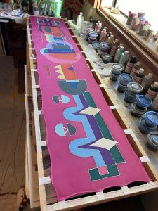 Handpainted Silk Scarf