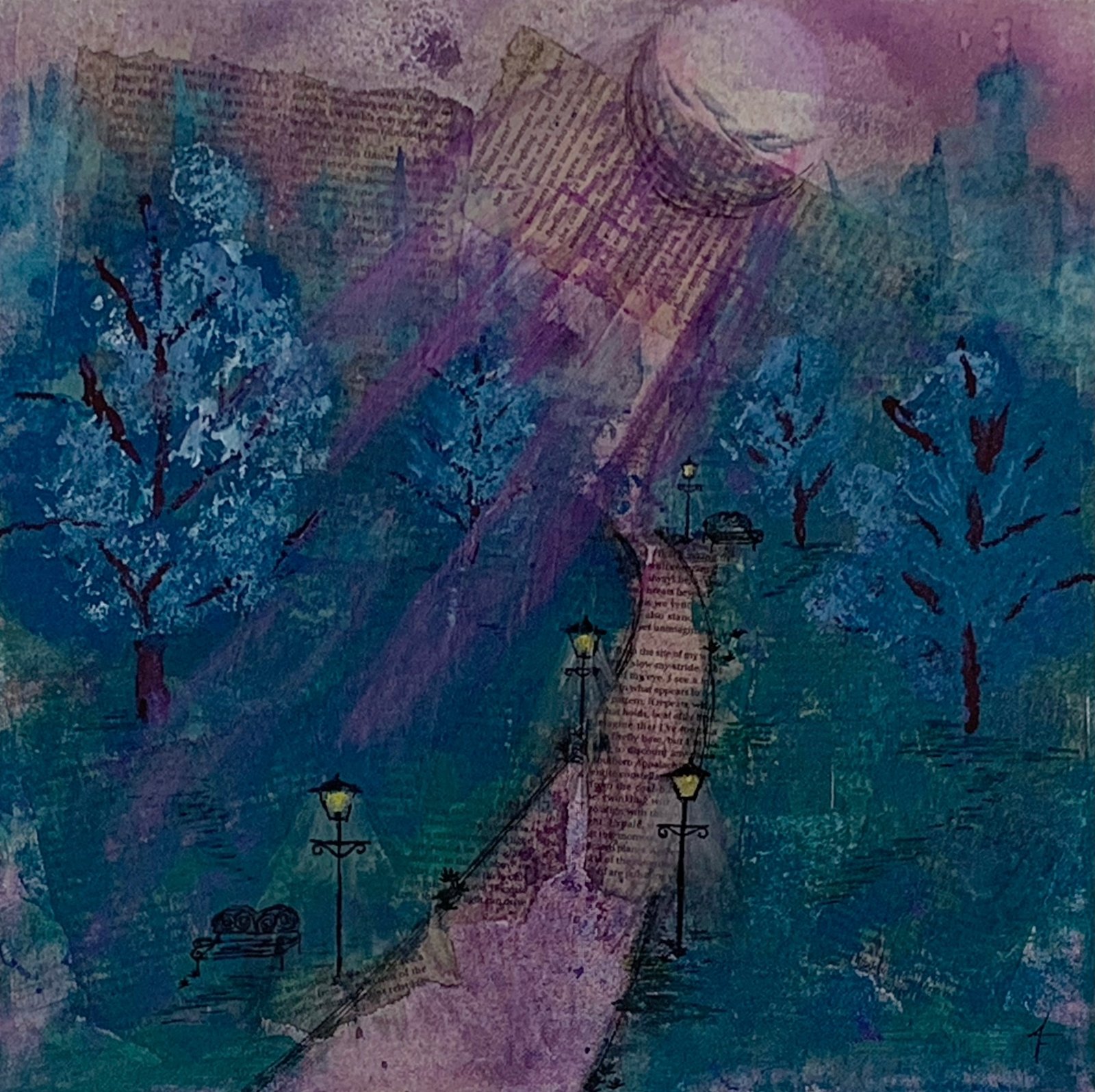 Walk of Dreams 14″x14″