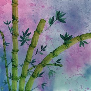 Study in Bamboo 20″x20″