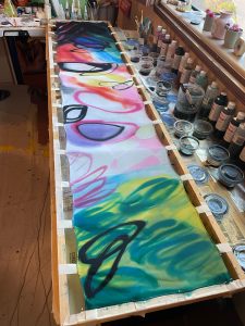 Handpainted Silk Scarf