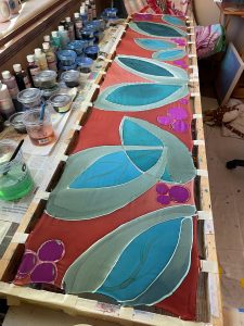 Handpainted Silk Scarf