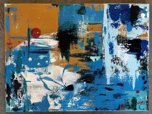 The Sun Under Thumb – 12×16″