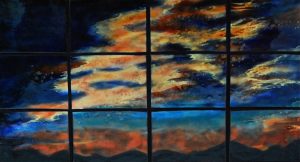Sunset in 12 Panels