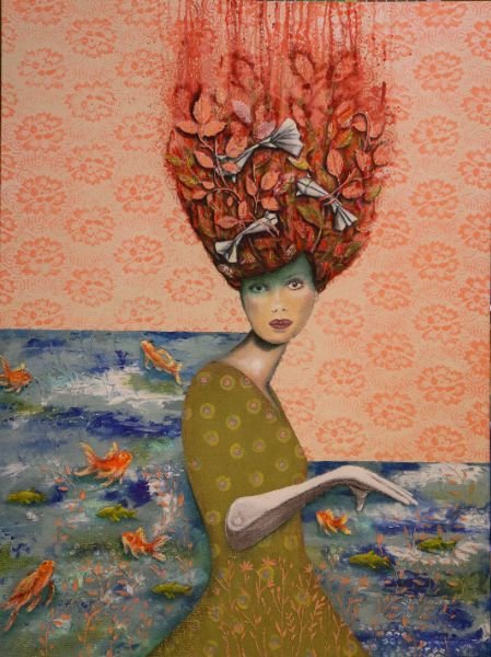 Redhead at the Edge of the River