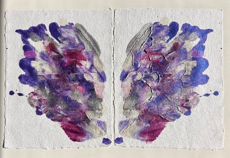 Purple Angel Wings